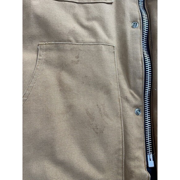 Vingtage Canvas Jacket Corduroy Collar Swingster Carhartt Style | Tan | Mens XXL - Picture 8 of 16